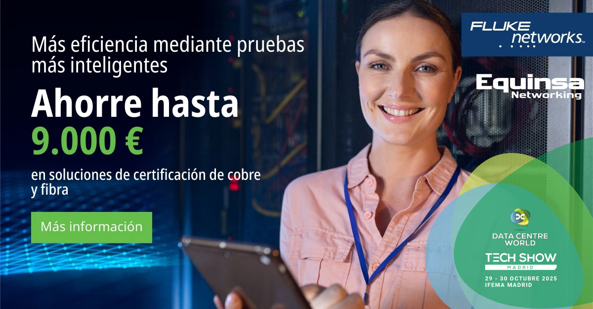 Fluke ahorra en certificación de cobre y fibra