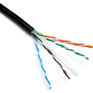 Excel Networking Cable Excel UTP Cat.6, para exterior. Cubierta Polietileno (PE) de color negro. En caja de 305m. CPR Fca.