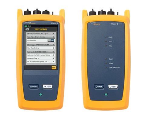 Fluke Networks Equipo de certificación CertiFiber Pro nivel 1 para fibra monomodo. Versiv2. Capaz de medir 2 fibras en 2 longitudes de onda en menos de 3 segundos. Incluye especificaciones de las normas ANSI/TIA e ISO/IEC. Incluye maletín de transporte, software LinkWare, (2) adaptadores simples LC/LC, kit de latiguillos de comprobación SC/LC multimodo que cumplen con flujo restringido de 50 µm, kit de latiguillos de comprobación SC/LC monomodo, latiguillos de comprobación. Adaptador WiFi integrado.