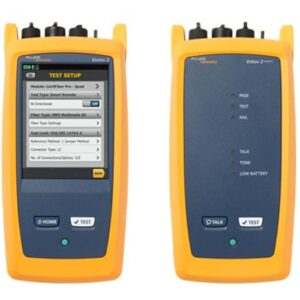 Fluke Networks Equipo de certificación CertiFiber Pro nivel 1 para fibra multimodo. Versiv2. Capaz de medir 2 fibras en 2 longitudes de onda en menos de 3 segundos. Incluye especificaciones de las normas ANSI/TIA e ISO/IEC. Incluye maletín de transporte, software LinkWare, (2) adaptadores simples LC/LC, kit de latiguillos de comprobación SC/LC multimodo que cumplen con flujo restringido de 50 µm, kit de latiguillos de comprobación SC/LC multimodo, latiguillos de comprobación. Adaptador WiFi integrado.
