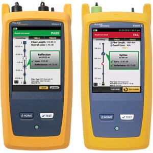 Fluke Networks Equipo de certificación para fibra óptica Monomodo y multimodo para nivel 2 OptiFiber OTDR pro (OTDR). Versiv2. Incluye maletín de transporte, software LinkWare, con WiFi habilitado.