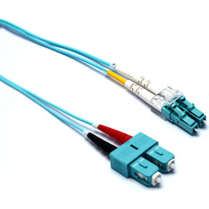 Excel Networking Latiguillo Excel multimodo OM3 5M LC-SC Dúplex, 50/125, Color Aqua.
