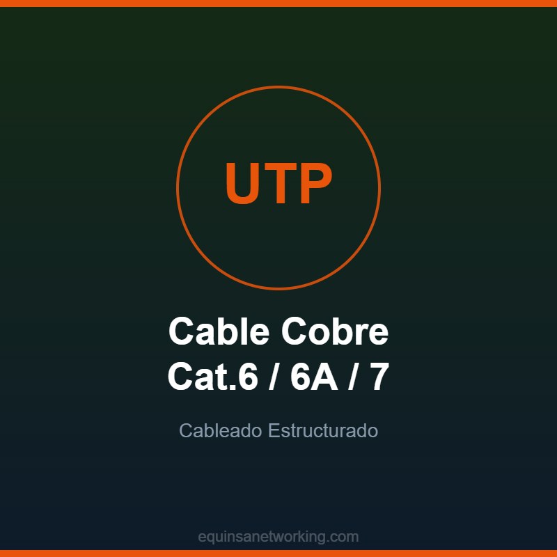 Cable Cobre Cat.6 / 6A / 7 Cableado Estructurado
