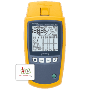 Fluke Networks Equipo de identificación de mapa de cableado MicroScanner2 para redes de voz